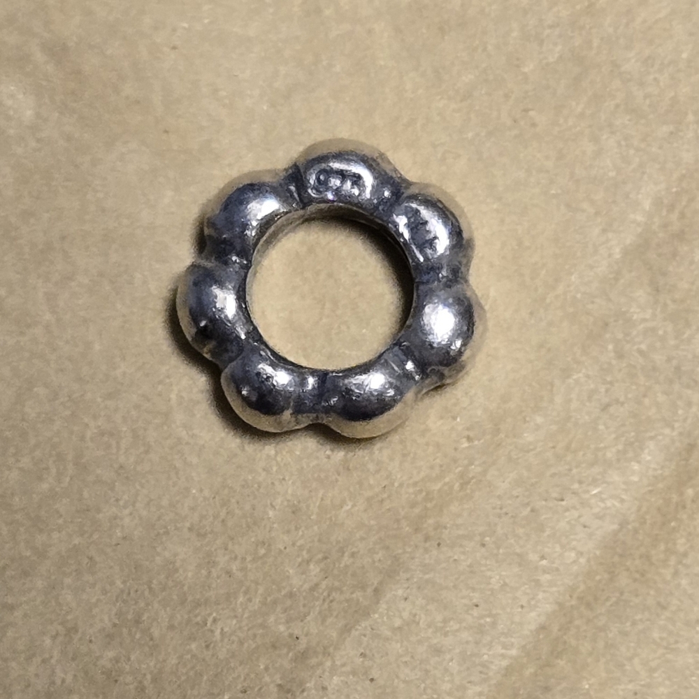 Pandora Murano glass charm beads and sterling silver spacers. Retired - Picture 6 of 16